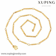 2016 Nueva Llegada de Moda 24 k Oro Palted Thin Señoras Cadena Collar Fake Gold Jewelry Necklace